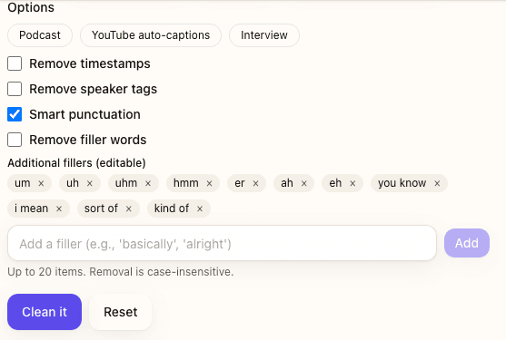 Double hyphens converted to professional em dashes